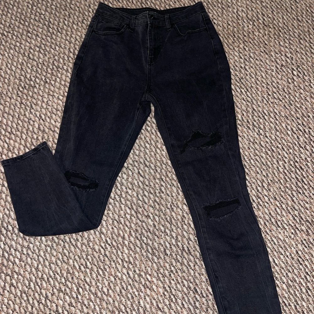 Distressed jeans